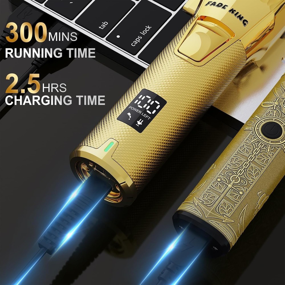 Professional Hair Clippers & Beard Trimmer Set