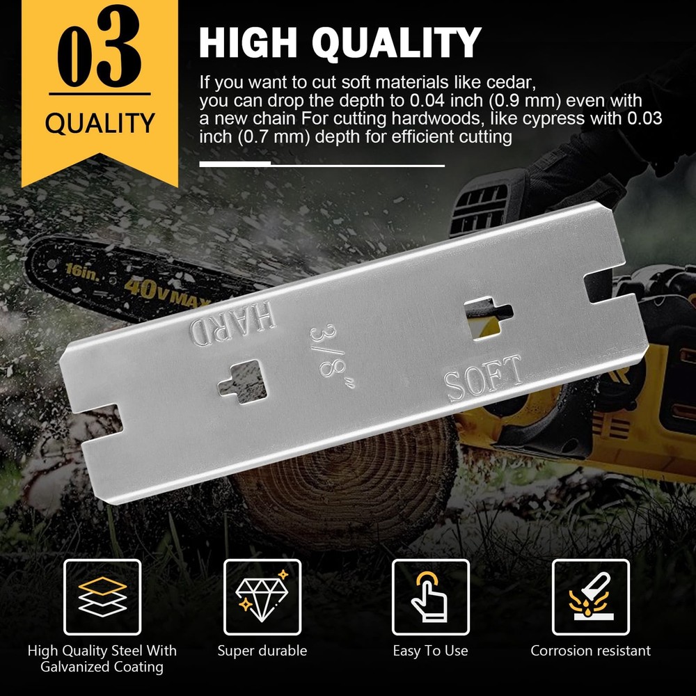 Chainsaw Depth Gauge Replacement for Husqvarna 3/8 Raker Tool