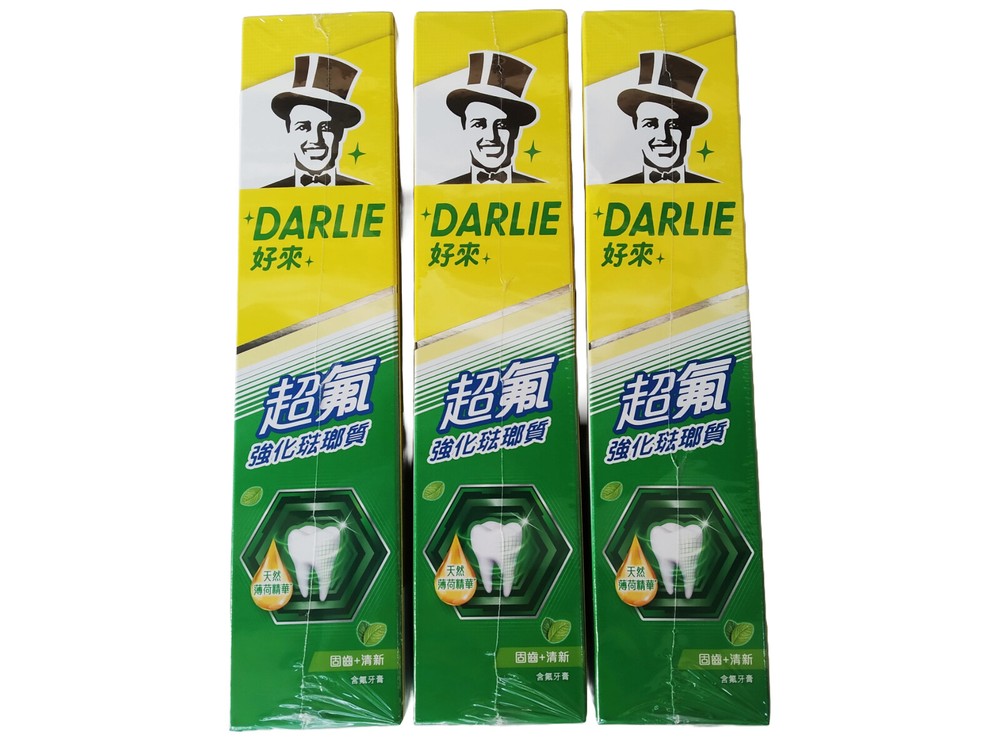Darlie Double Action Toothpaste Two Mint Powers 250 Gram Pack of 6