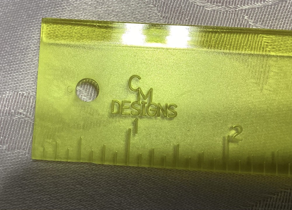 Add-A-Quarter™ - 12" Ruler - 1/4" Lip - Simplifies Foundation & Template Piecing