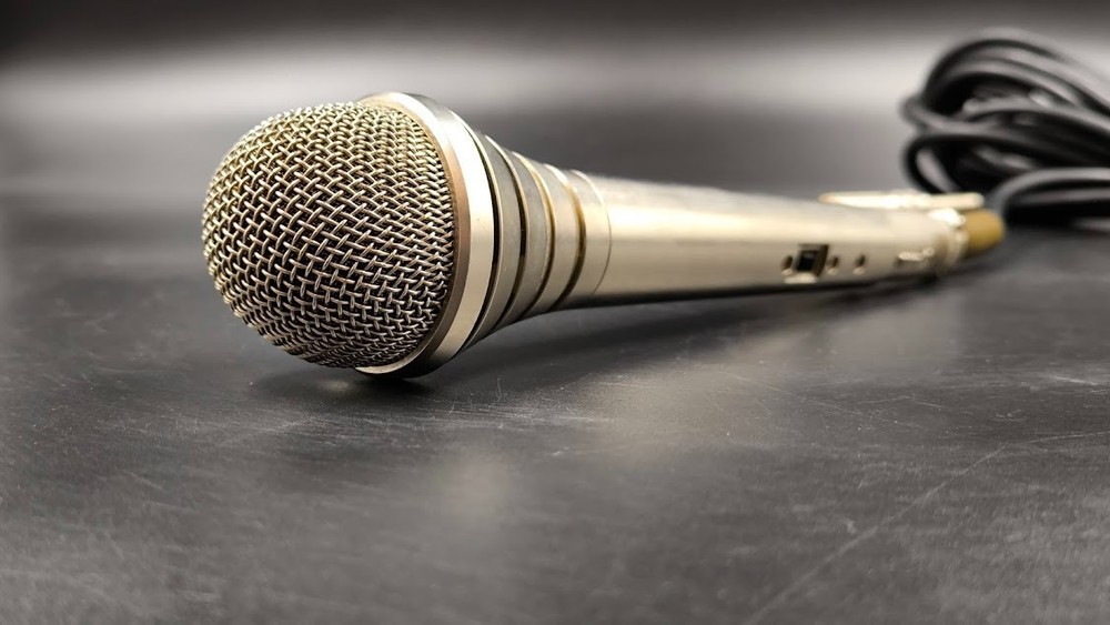 ITT Cannon Microphone Used Working Gold