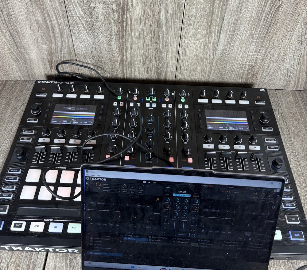 Native Instruments Traktor Kontrol S8 4-channel DJ Controller W/ USB Cable!