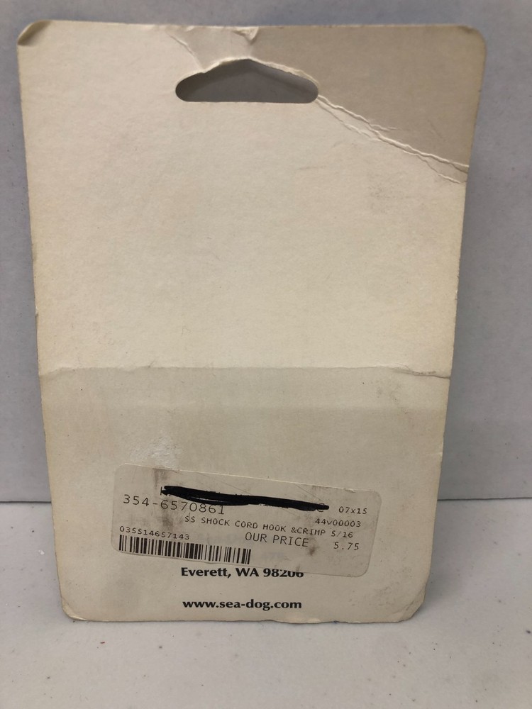 SEADOG 304 STAINLESS SHOCK CORD HOOKS