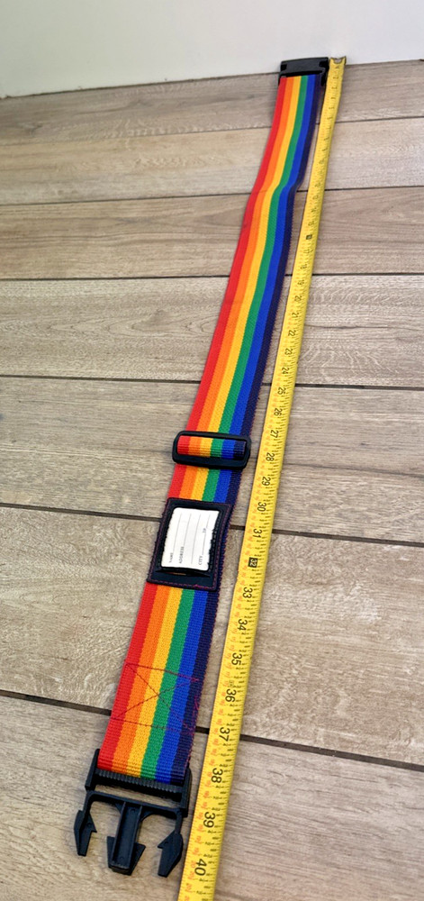 Vintage Belt Rainbow Luggage Strap Pride Suitcase Strap Adjustable