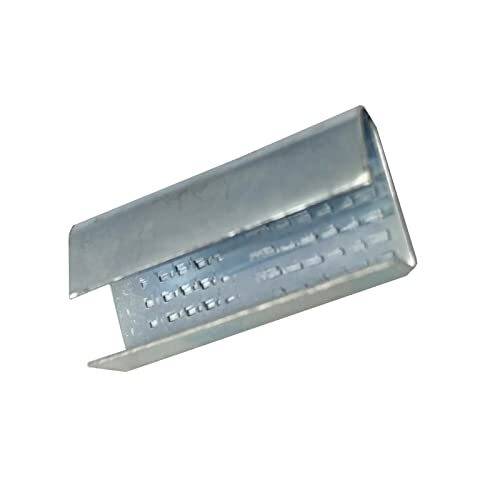 100 Pcs Serrated Strapping Seals for 1/2 Inch Width Polyester Steel Strapping