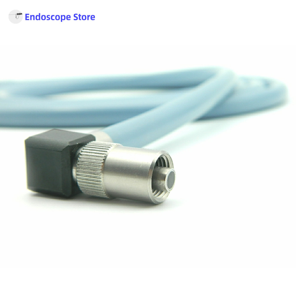 Medical Right Angle Adapter Endoscope Light Source Cable Optical Fiber