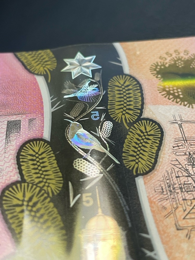 2016 $5 AA16 aUNC First Prefix Australian Polymer Banknote Five Dollar AA 16