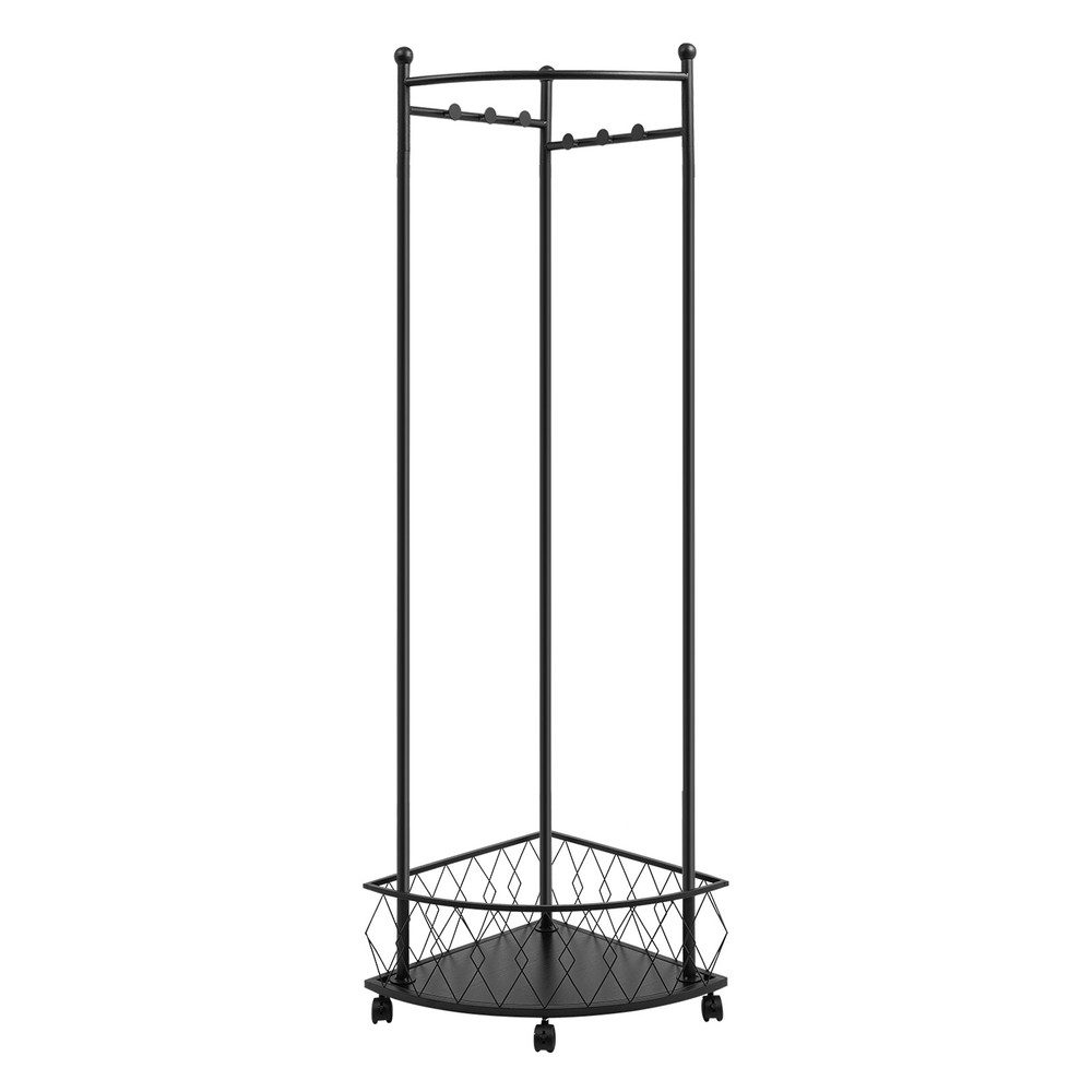 Corner Clothes Rack, Coat Storage Rack, Floor Standing Clothes Rack