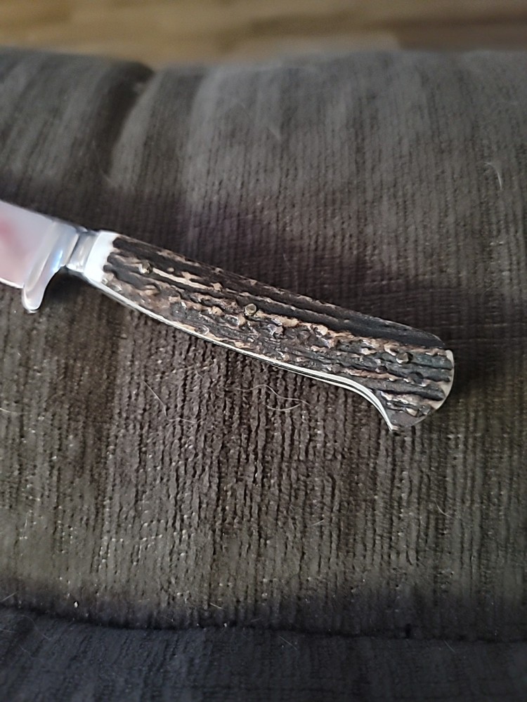 Solingen Germany Rostfrei Hunting Knife, Stag Handle