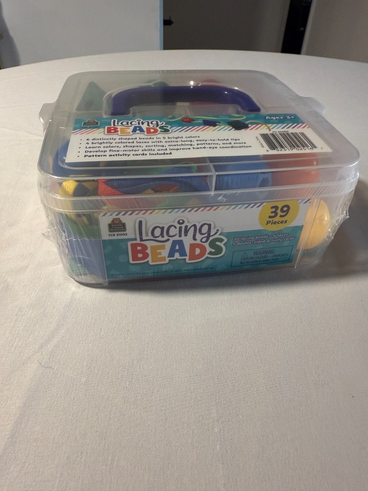 Teacher Created Resources Lacing Beads (39 Pieces)