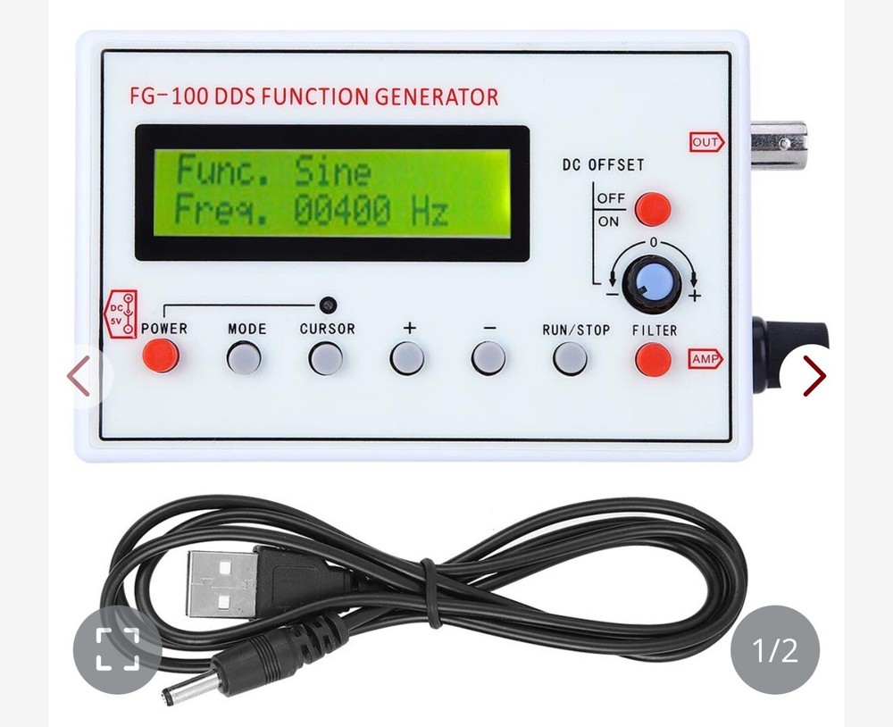 Daytesy Function Generator -;100 DDS Function Generator Sine Frequency 1 (G4)