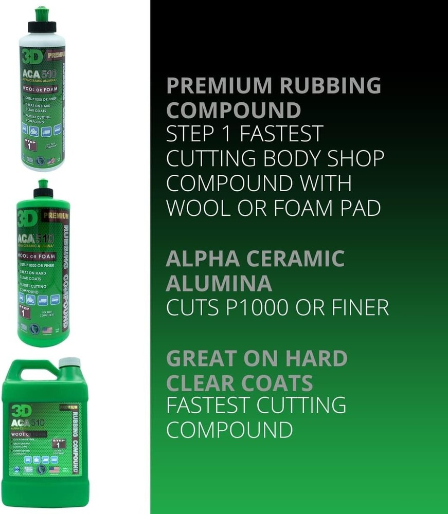 ACA 510 Rubbing Compound – Fast-Cutting Paint Correction Compound with Alpha ...