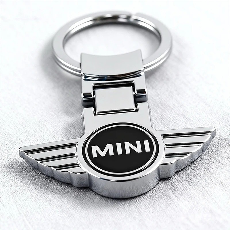 Mini Double sided Durable Metal Key Ring Keychain