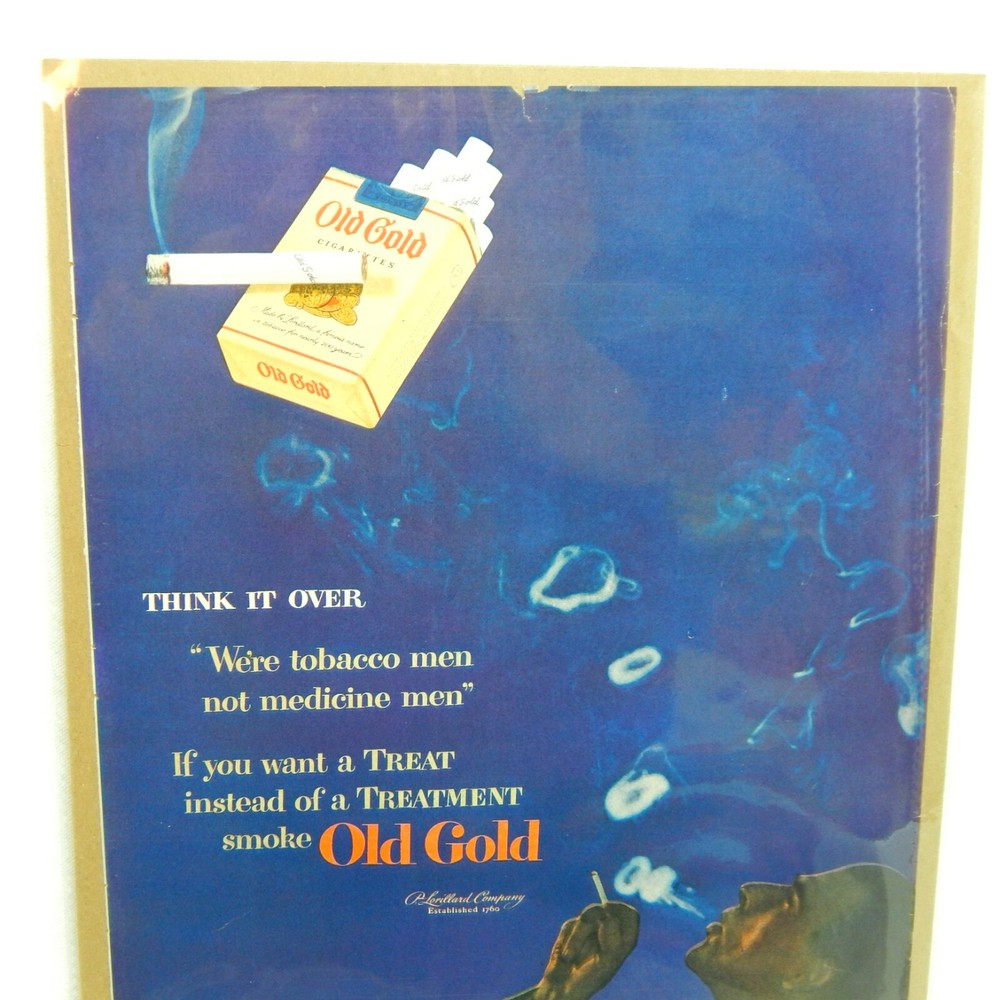 OLD GOLD CIGARETTES P. LORILLARD COMPANY ADVERTISEMENT