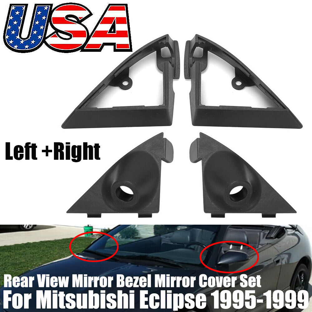 For Mitsubishi Eclipse 2G Bezel Mirror Cover Pair Trim Covers Eclipse 1995-1999