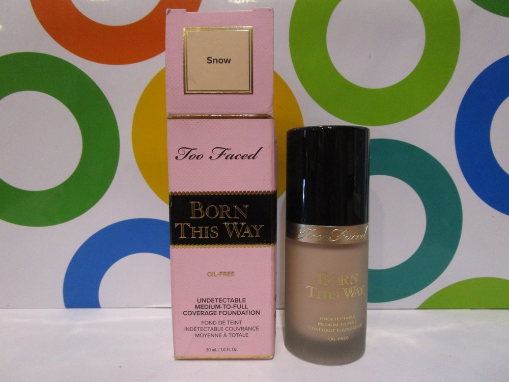 TOO FACED ~ BORN THIS WAY UNDETECTABLE COVERAGE FOUNDATION ~ SNOW ~ 1.0 OZ