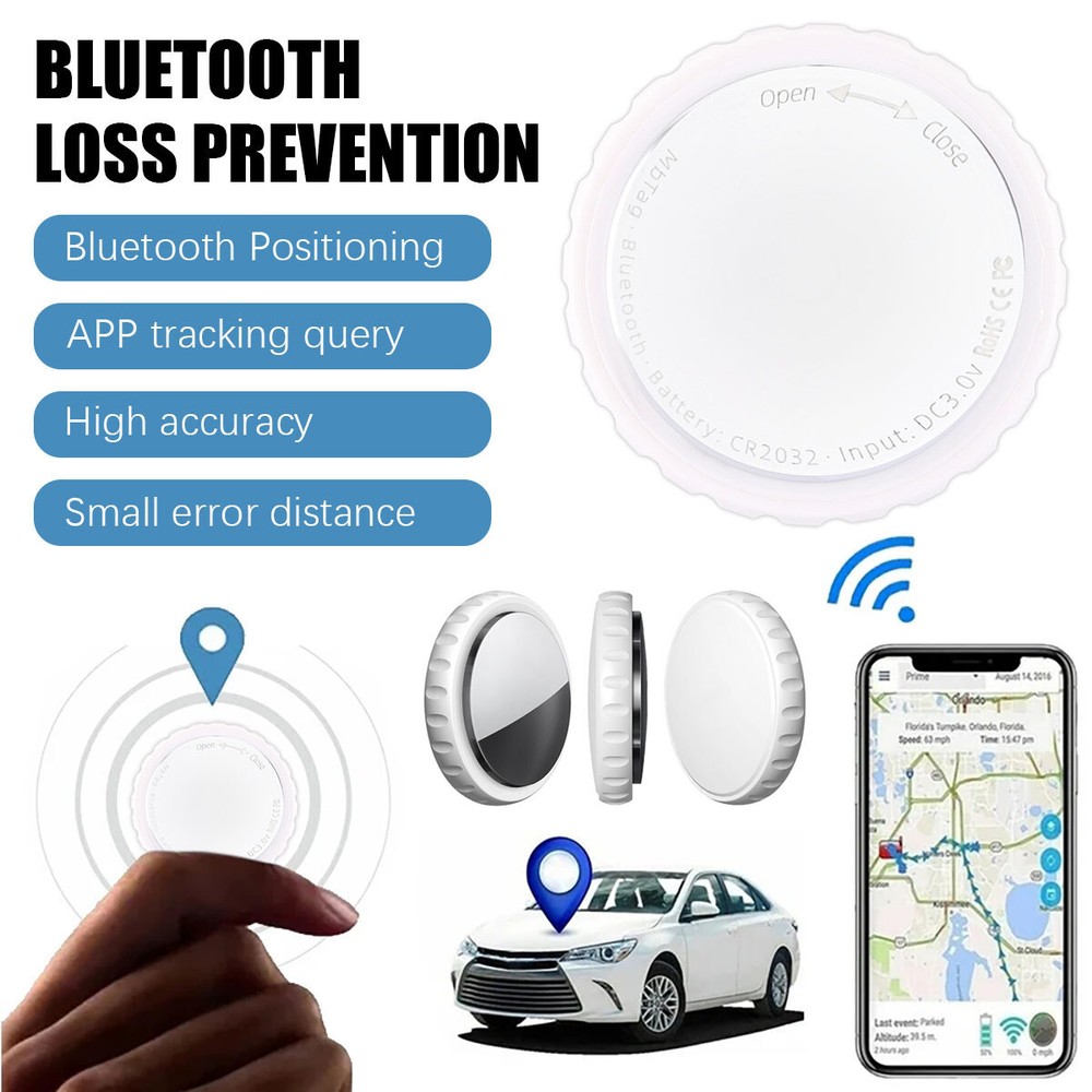 2 Pcs Smart Anti-Lost Gps Bluetooth Tracking for Keys/kids ios & Android Support