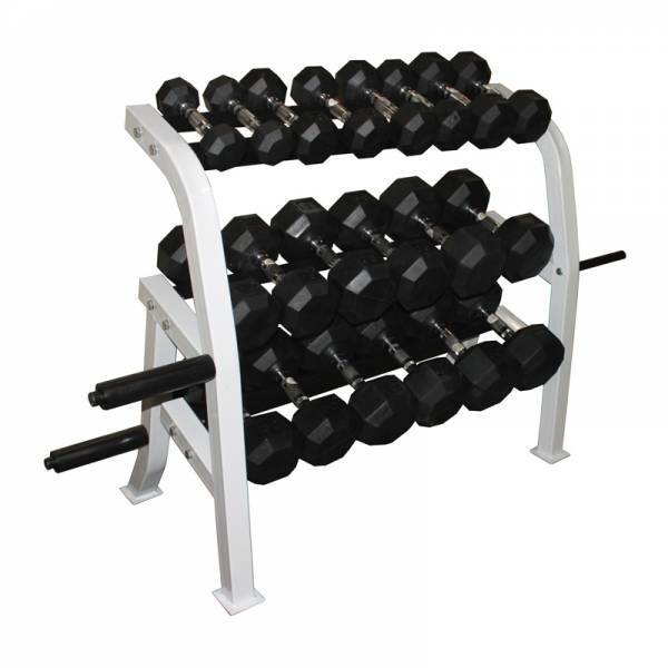 Ader 3 Tier 36″ Dumbbell Rack w/ Plate Holders