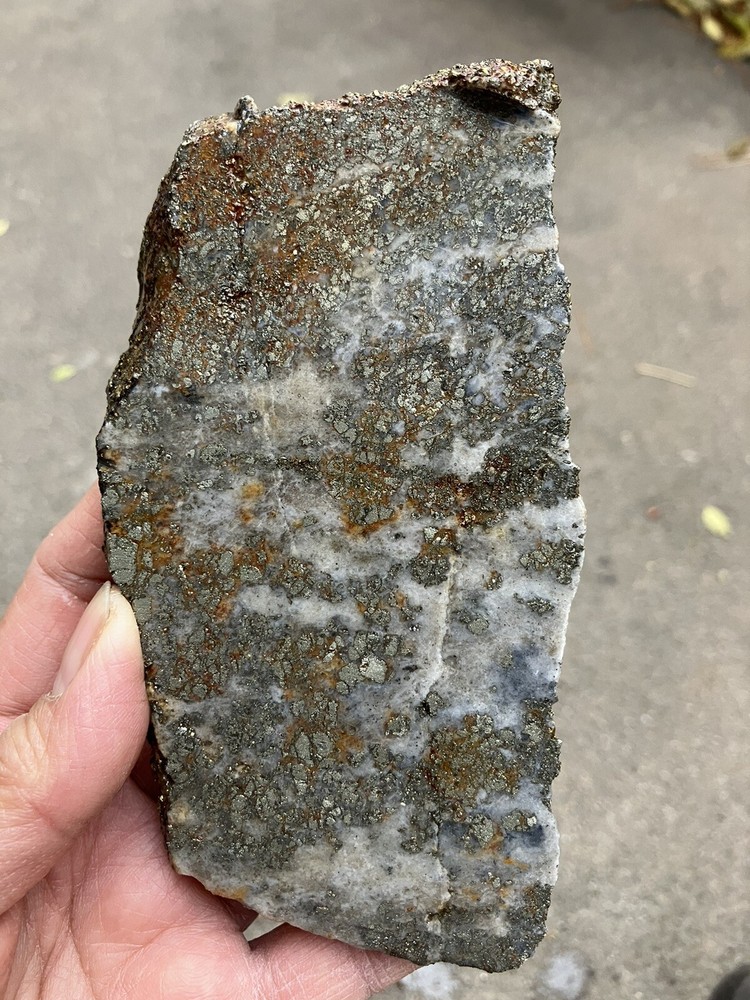 Pyrite Slab (End Cut)