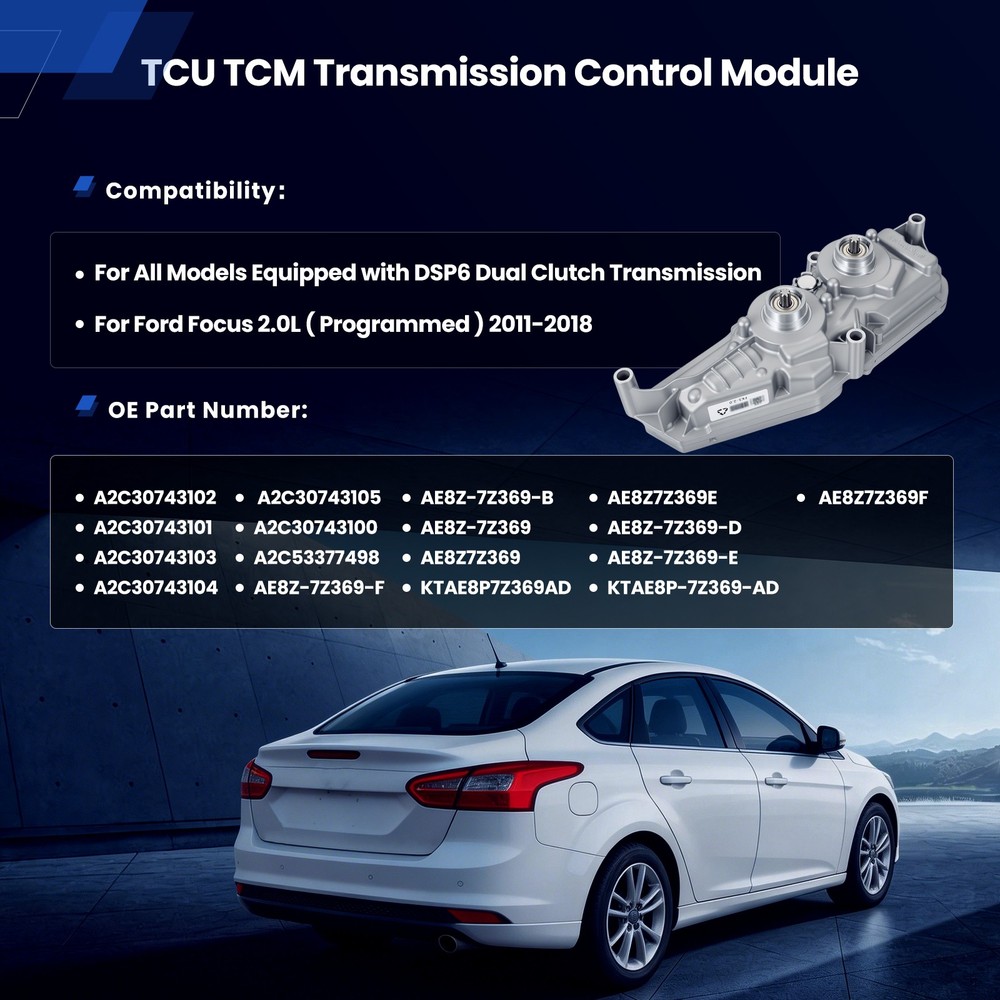 Programmed TCU TCM Transmission Control Module For Ford Focus 2.0L A2C30743100