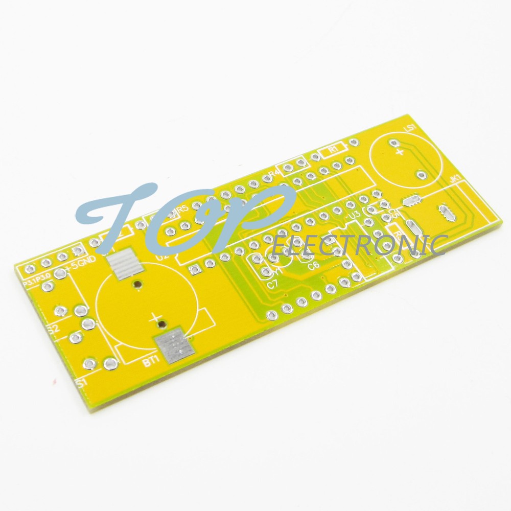 DIY Kit Red LED Electronic Clock Microcontroller Digital Clock Time Thermometer