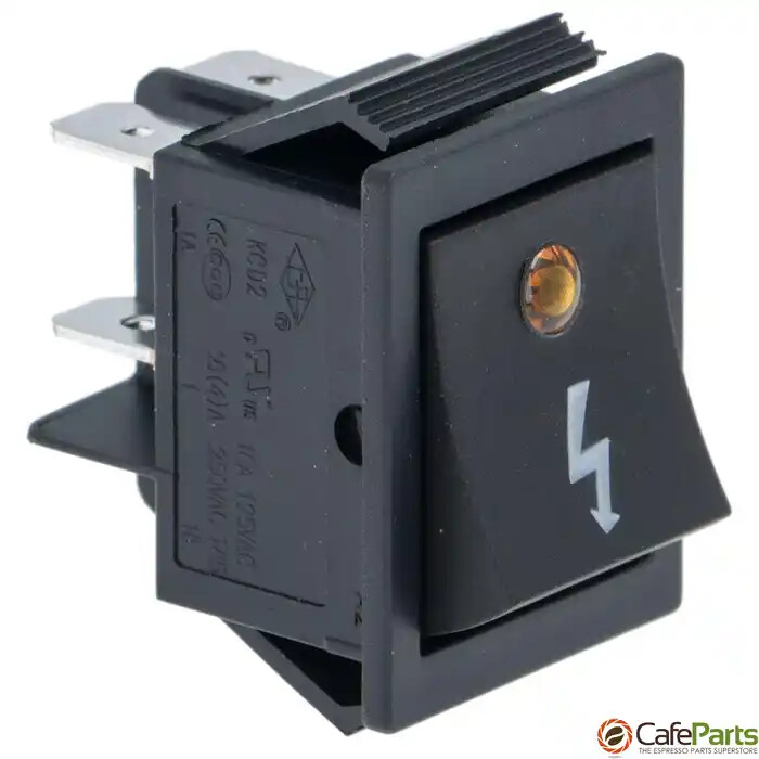 Black Bipolar Switch 16a 250v