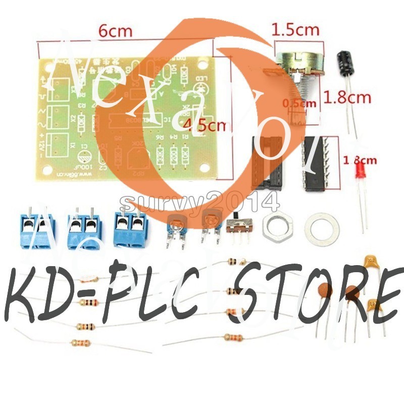 ICL8038 Function Signal Generator Module Sine Square Triangle Wave Output Kits S