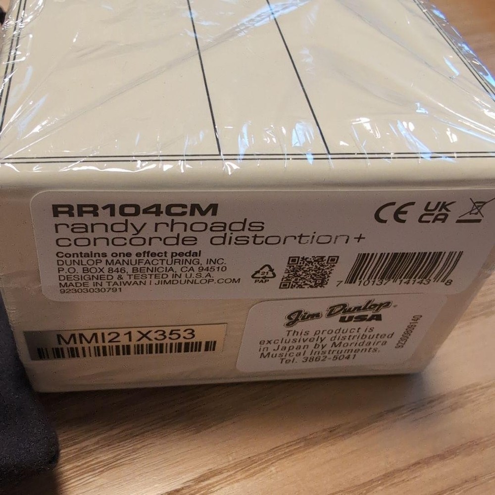 MXR RR104C RANDY RHOADS DISTORTION+ Special Edition Pedal