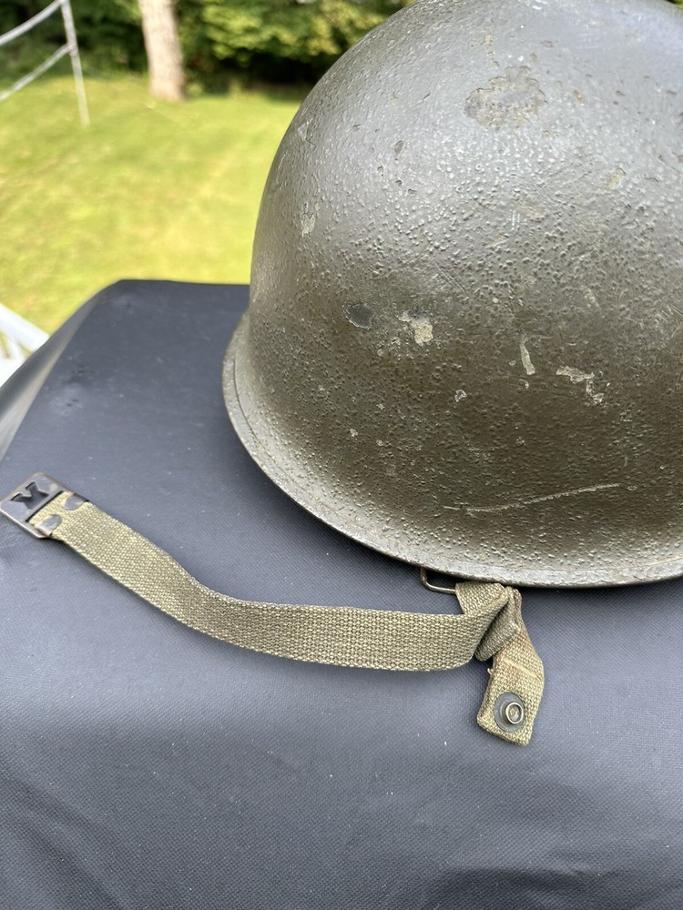 NAMED CAPTAIN M1-C PARATROOPER HELMET SHELL - Nice Example