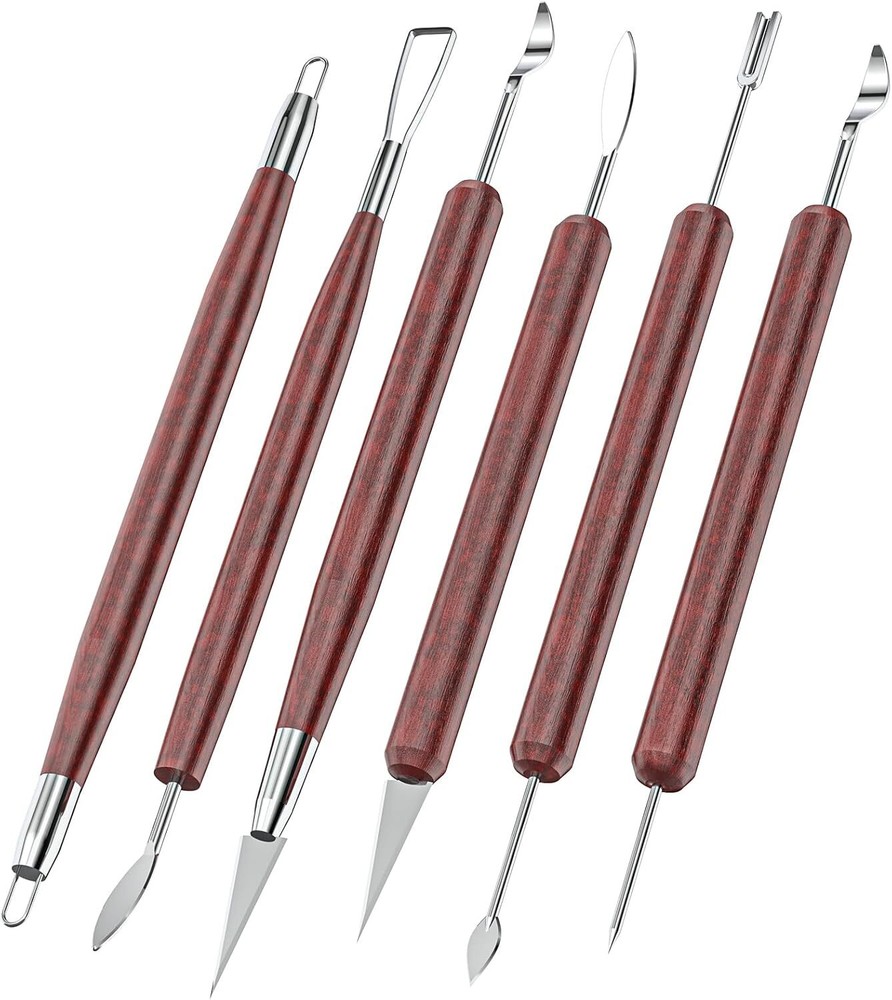 6PCS Clay Tools Sculpting, Double-Sided Polymer Sculpting