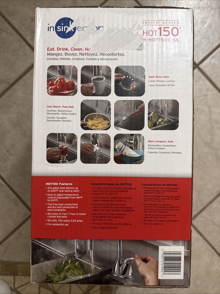 InSinkErator® Invite HOT150 Instant Hot Water Dispenser System