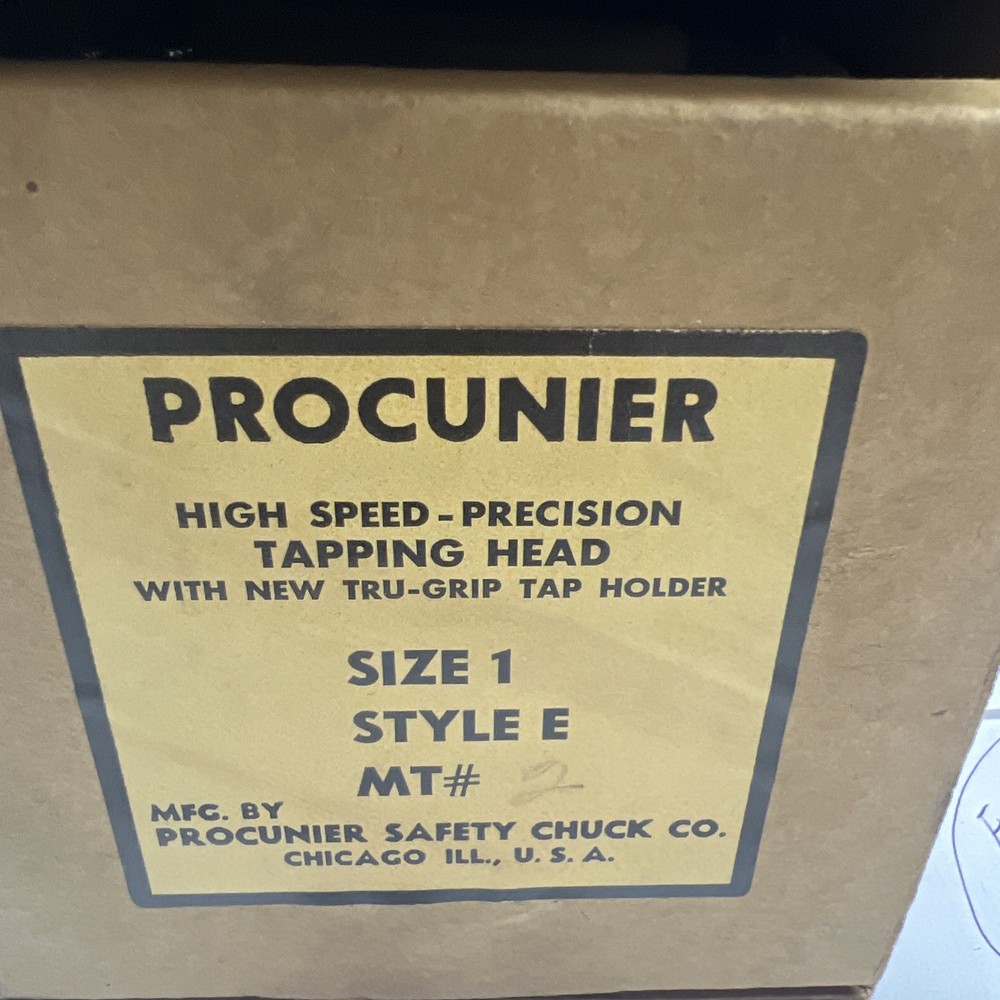 NOS Procunier Size 1 - E - MT2 High Speed Precision Tapping Head Wrench collets