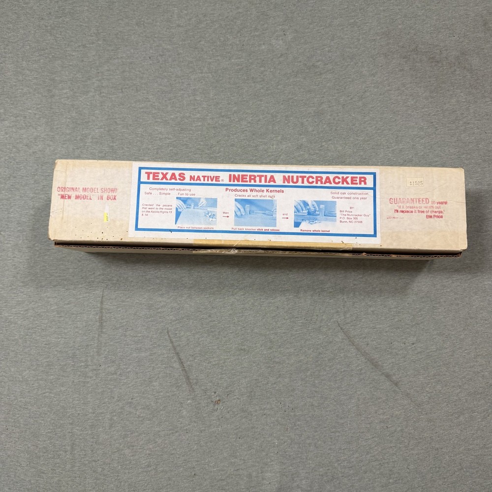 Vintage Texas Native Inertia Nutcracker Cracks Walnuts Pecans Hazelnuts Almonds