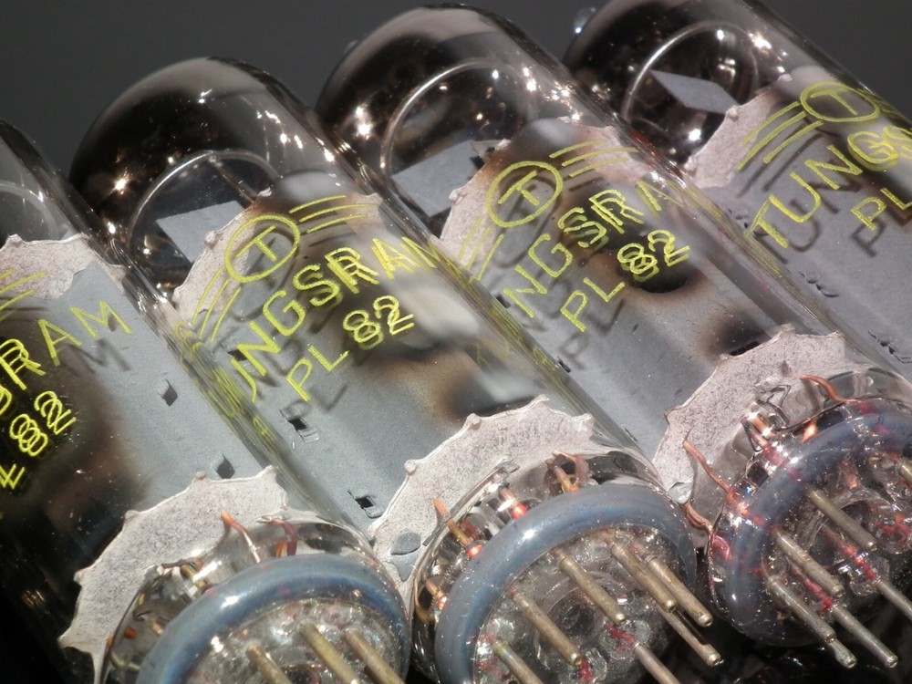 PL82 Tungsram NOS Platinum matched quad - Audio pentode