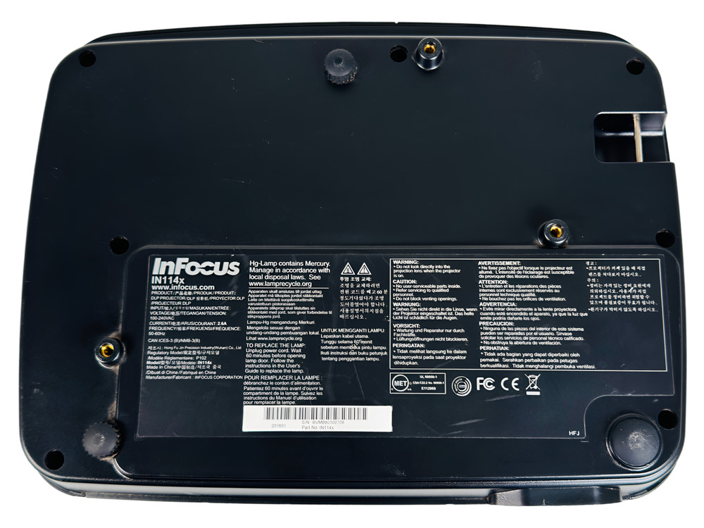 DLP Projector 3500 Lumens PC 3D Ready 4K Input Support HDMI w/Remote