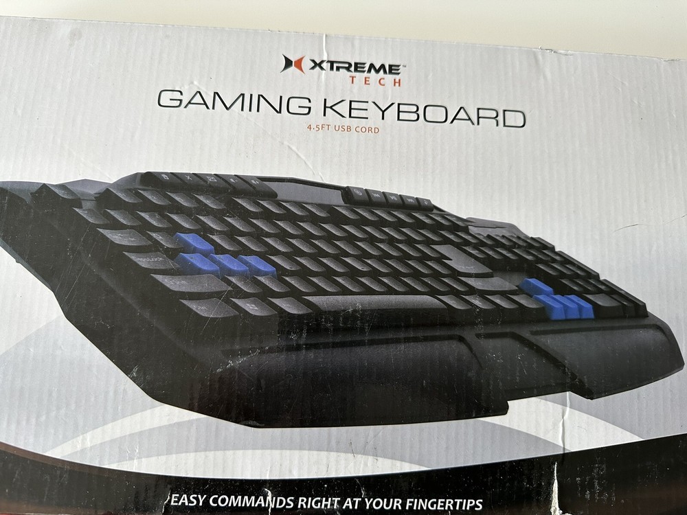 Xtreme tech gaming keyboard  4-5 ft  usb cord