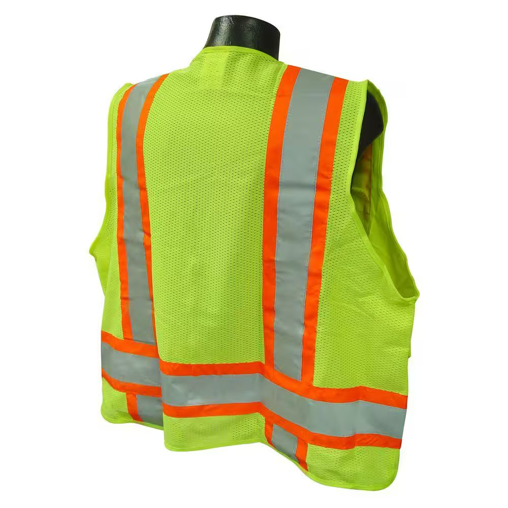 Extra Large Surveyor Green Two-Tone Vest