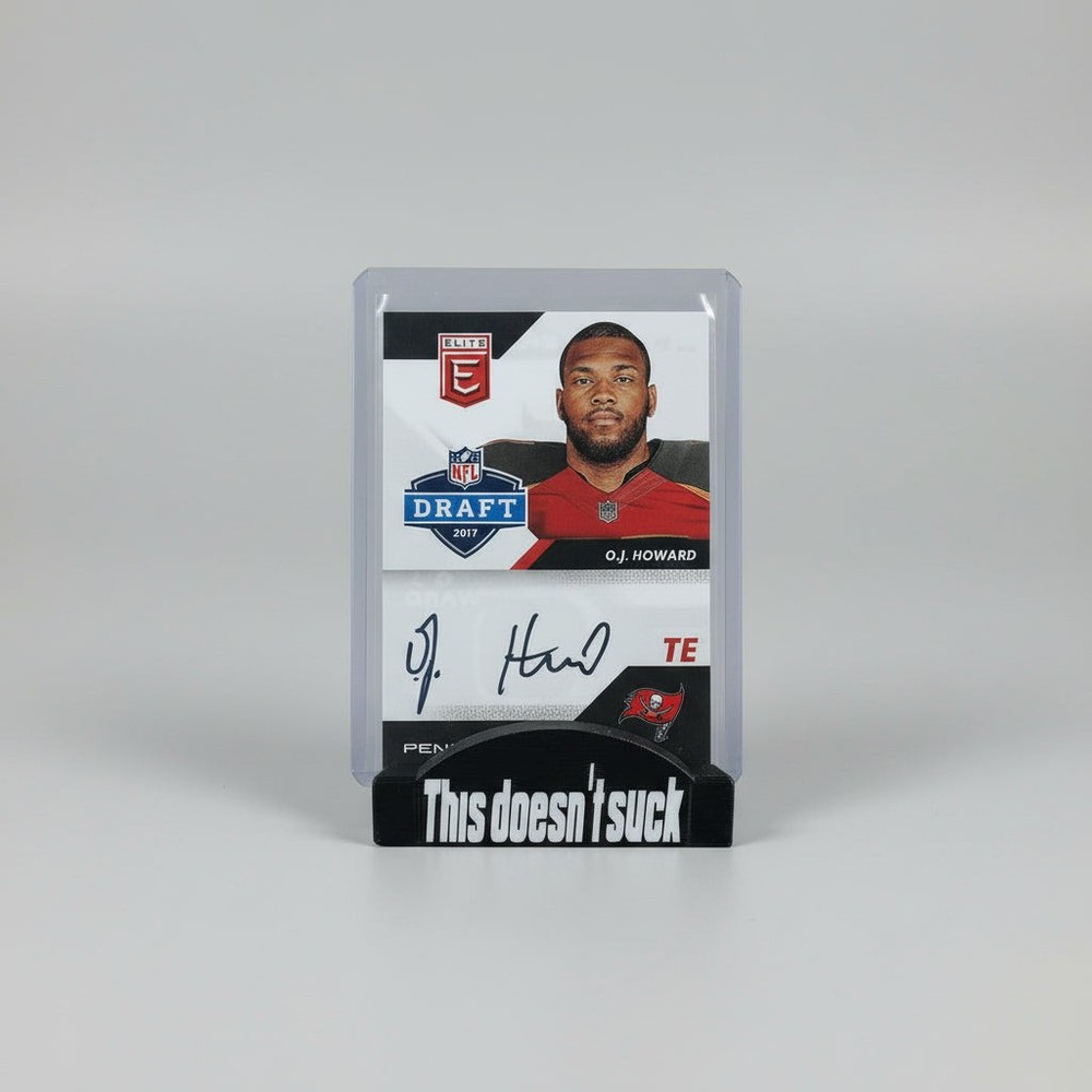 3D Printed This Doesn't Suck Card Stand - Black/White