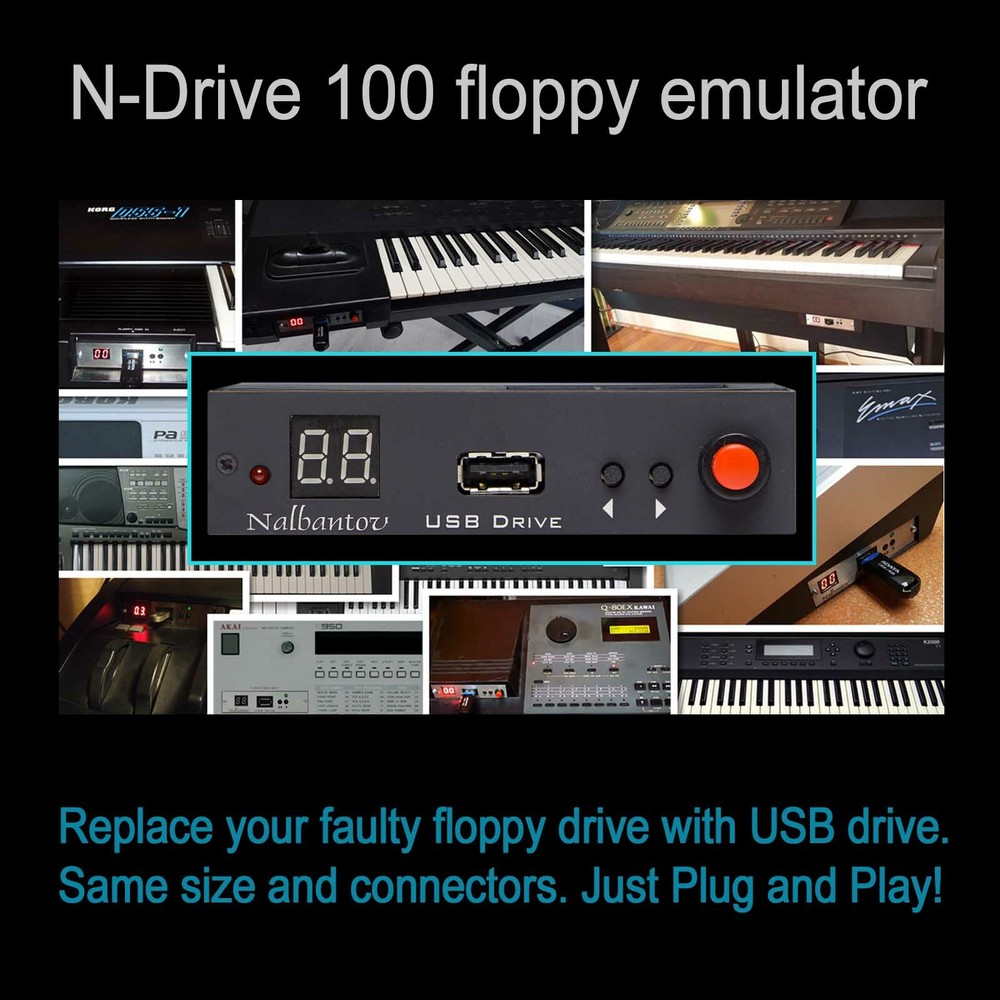 Nalbantov USB Floppy Disk Drive Emulator N-Drive 100 RB for Technics SX-FA1