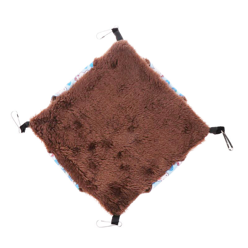 2-layer Plush Cotton Warm Hanging Hammock For Small Animals