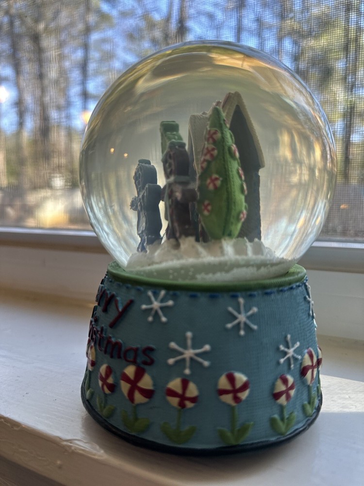 kohls st nicholas square musical Gingerbread Snow Globe Holiday Decor