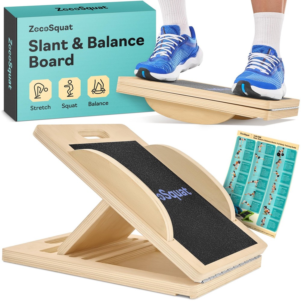 Slant Boards for Exercise – Slant Board with 6 Incline Angles – Transforms In...