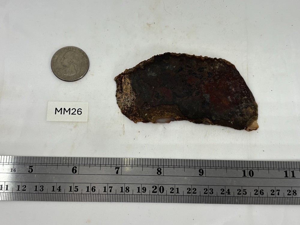 Thin Moss Agate Slab Cabbing Lapidary Carving Combo Ship Avail