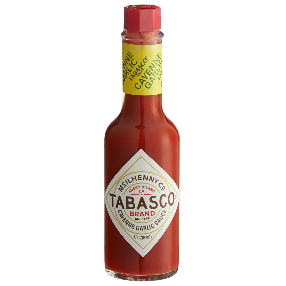 TABASCO 5 oz. Cayenne Garlic Pepper Hot Sauce (select quantity)