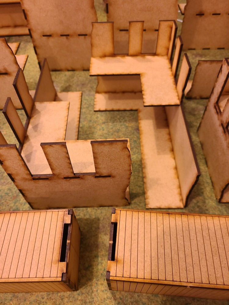 MDF Wood Terrain Scenery Ruins