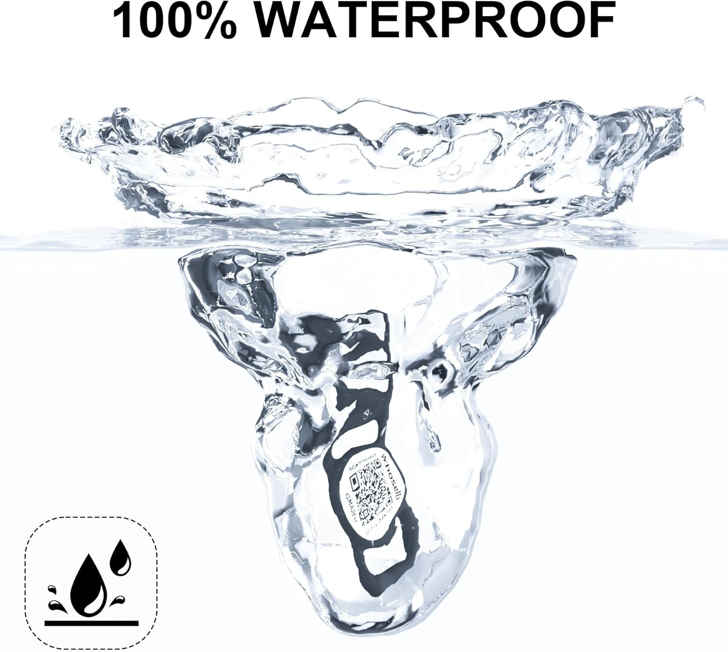 QR Code Dog Tag with NFC – Silent Silicone Pet ID with GPS & Emergency Contacts