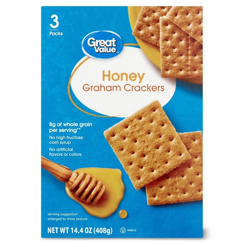 (6 pack) Honey Graham Crackers, 14.4 oz, 8 Count