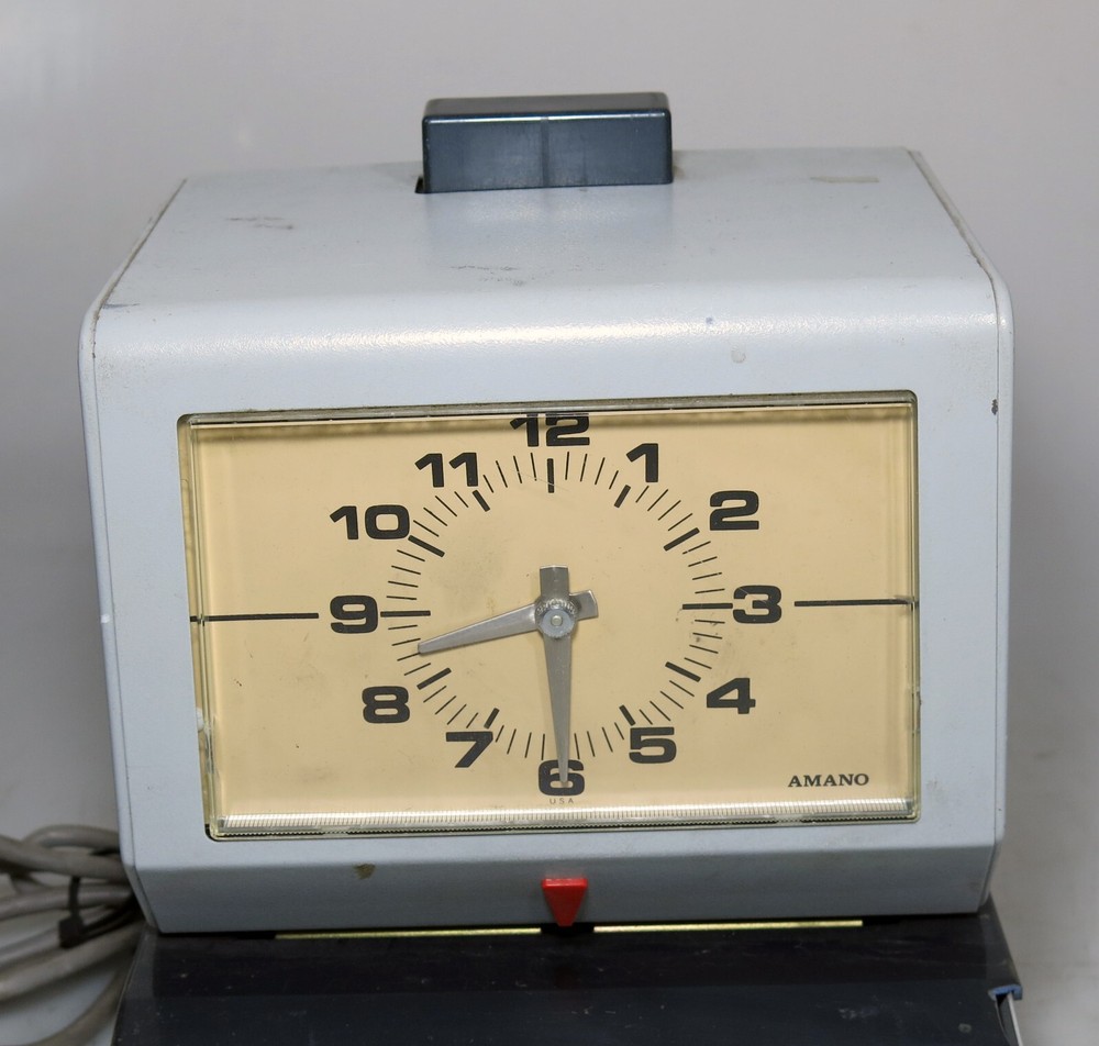 Vintage Atomic Amano Timeclock Model 3607 (no keys)