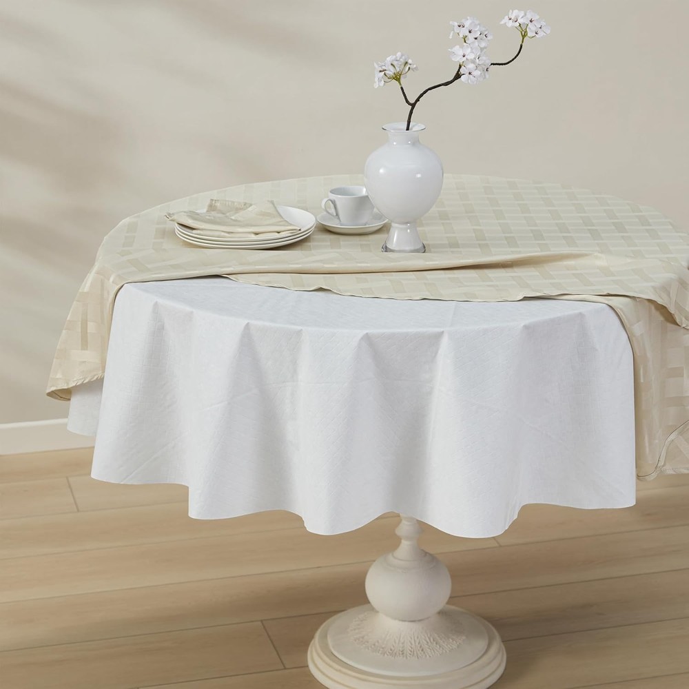 Waterproof Round Table Pad Protector, 70" - Heat Resistant