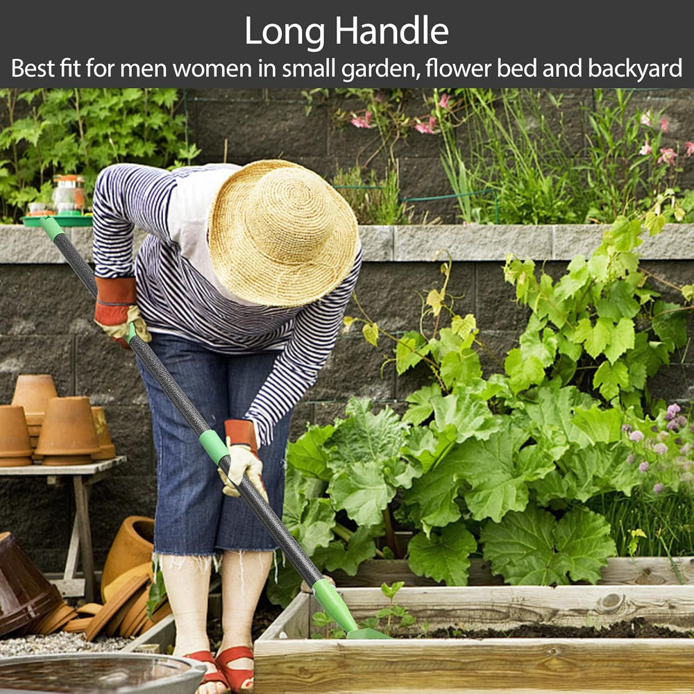 Thatch Rake for Lawns, Dead Grass Dethatcher Rake Removal Tool Heavy Duty Long H